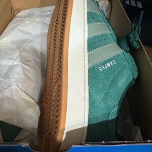 Adidas Campus Teal Sneakers with Gum Sole